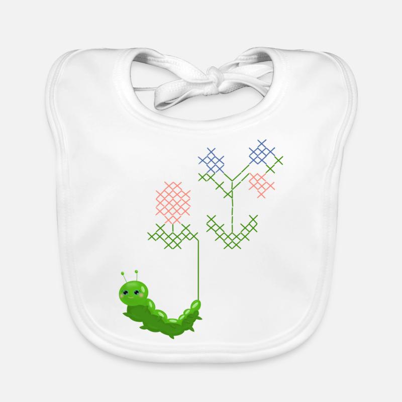 Chenille de broderie Bavoir bio Bébé
