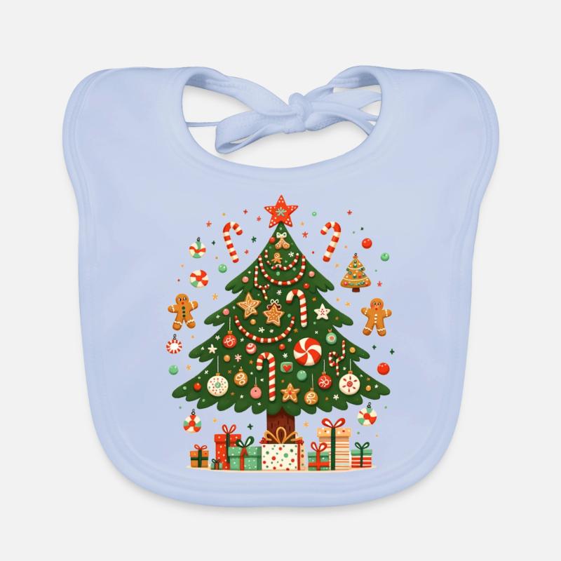 Sapin de Noël créatif Bavoir bio Bébé