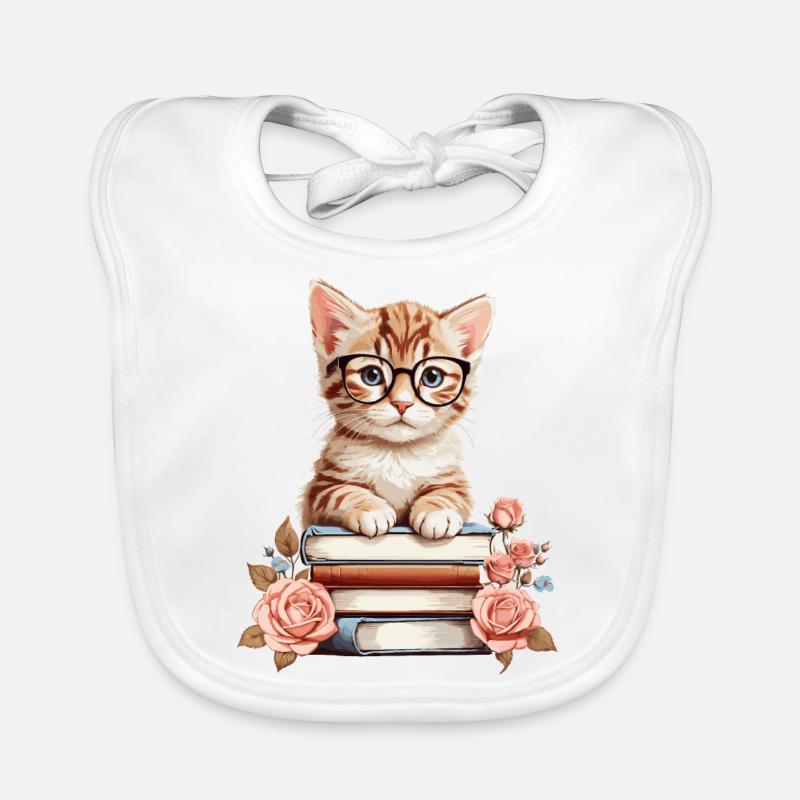 Clever Baby Cat Organic Baby Bibs