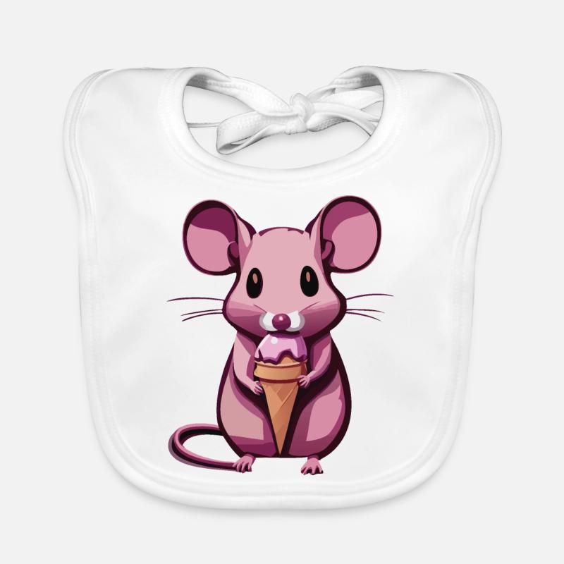 Souris Bavoir bio Bébé