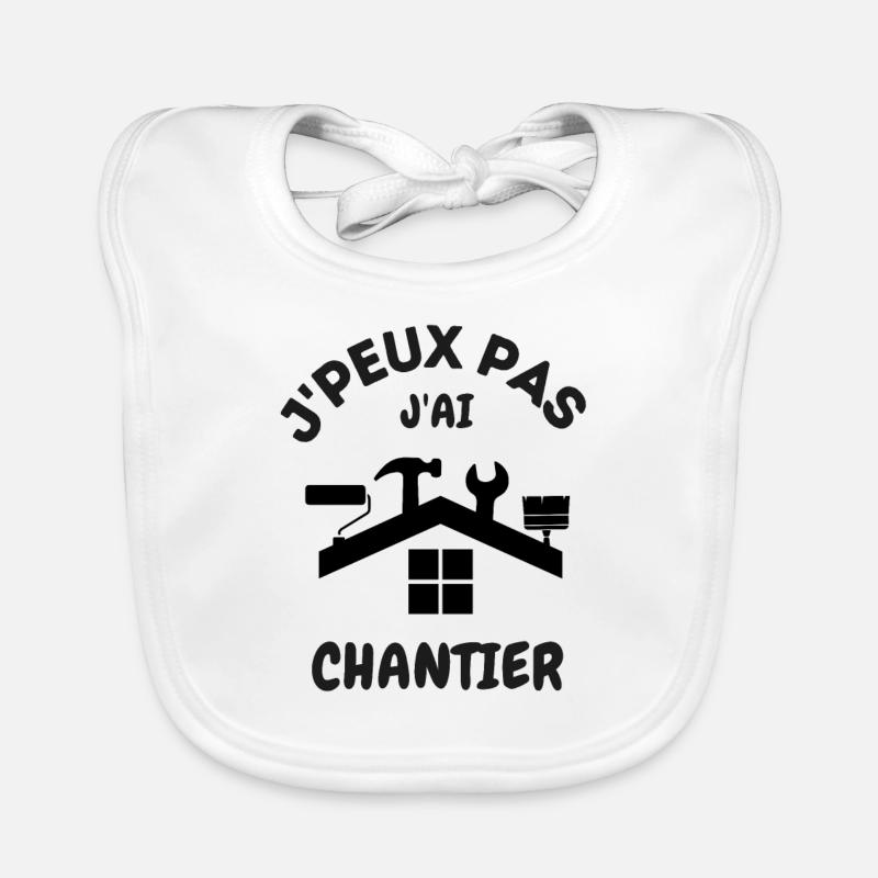 Chantier de construction 3 Bavoir bio Bébé