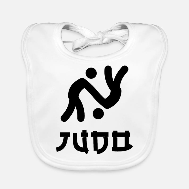 Judo - Baby Bio-Lätzchen - Weiß