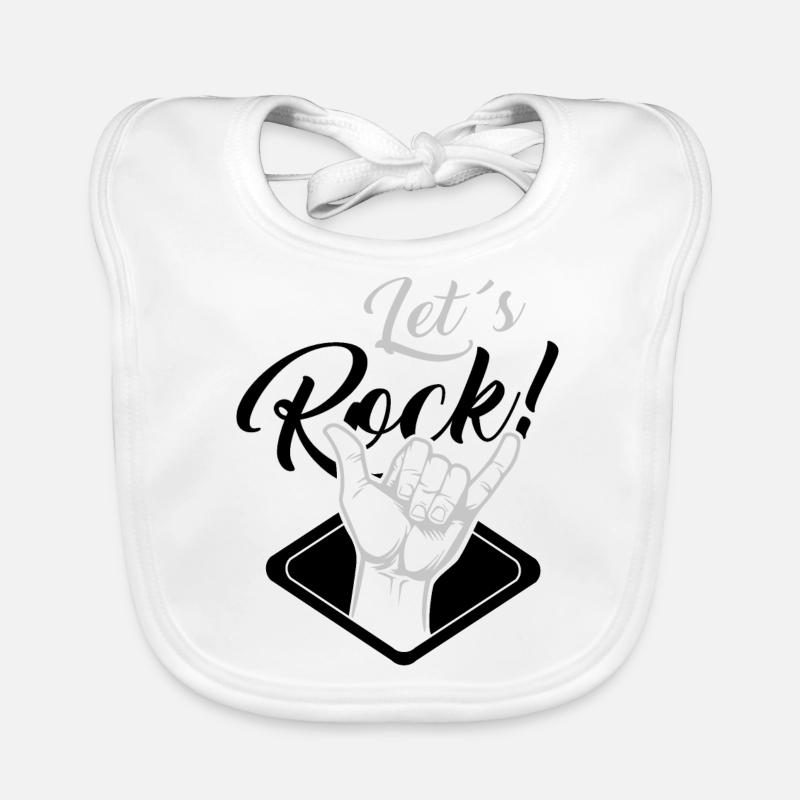 Let's Rock Organic Baby Bibs