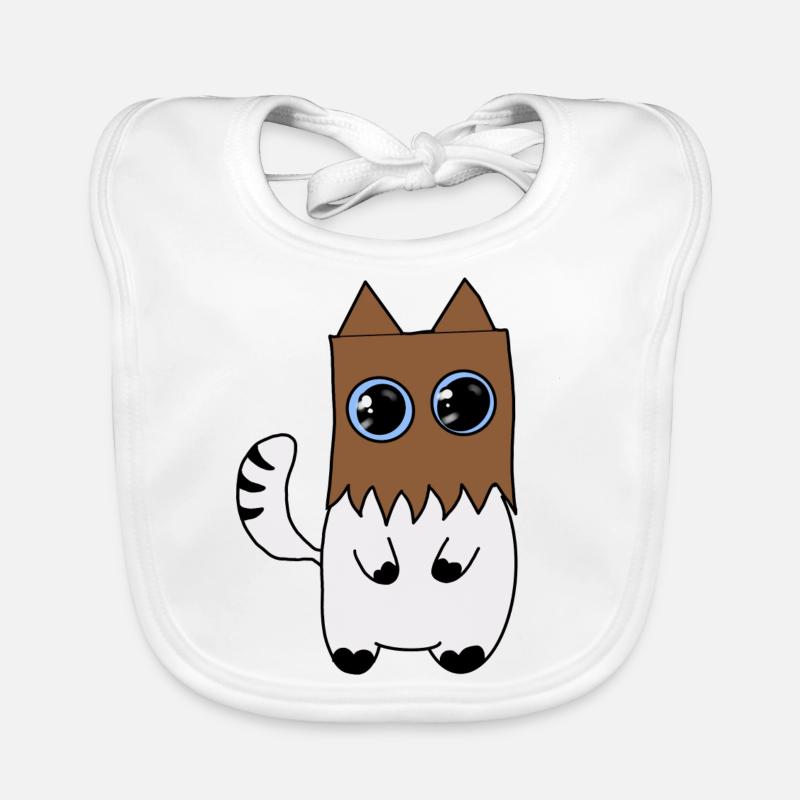 Chat Bavoir bio Bébé