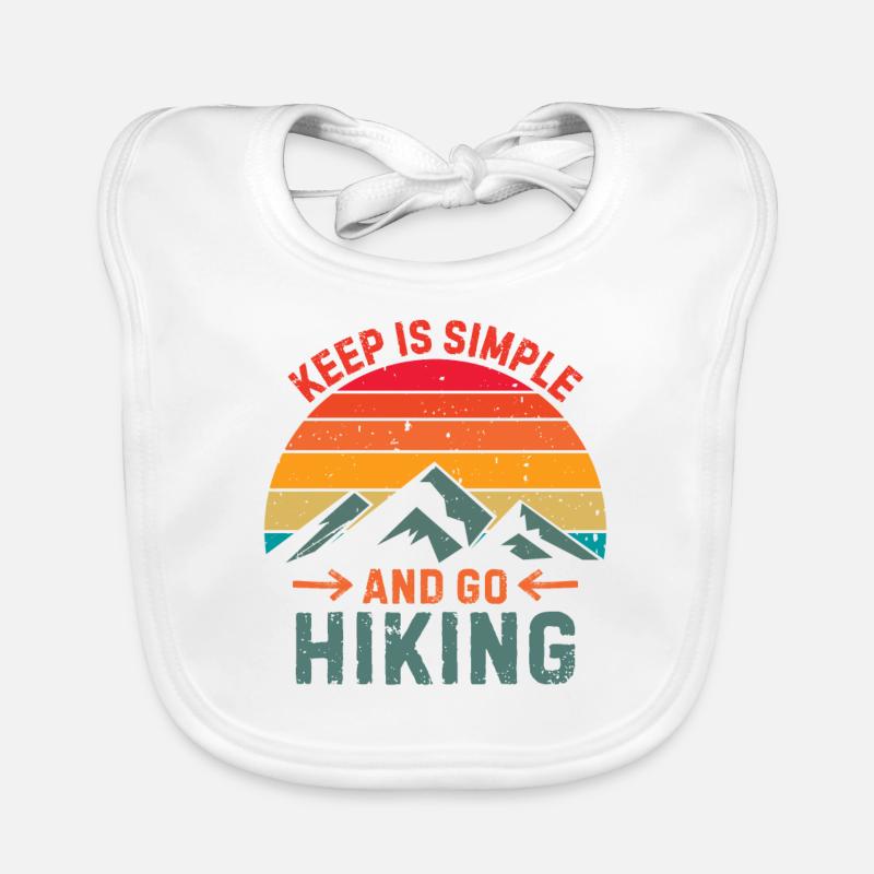 Keep is simpleand go hiking 1 Organic Baby Bibs
