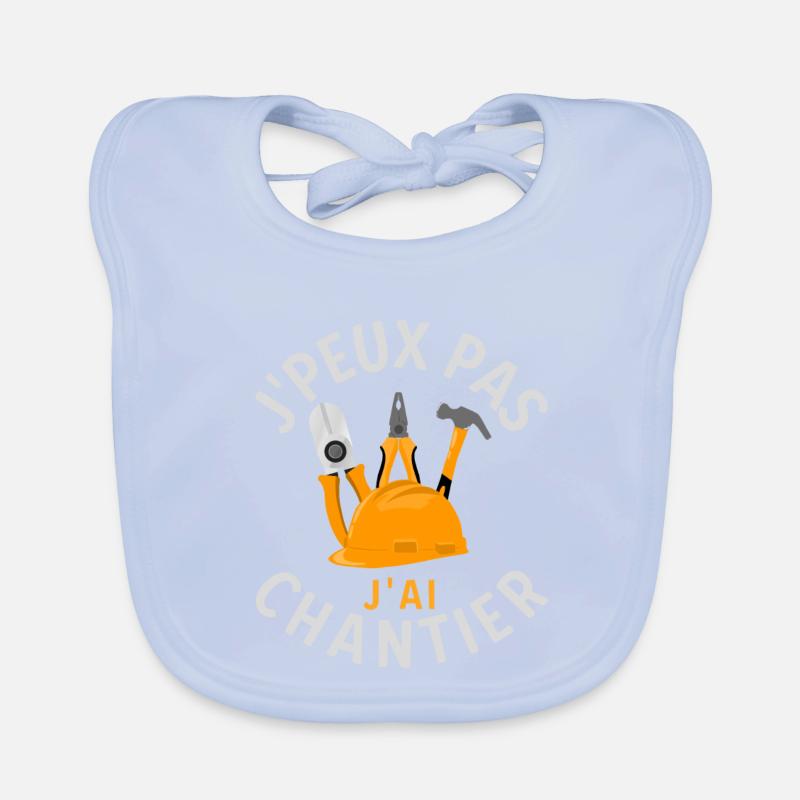 Chantier de construction 2 Bavoir bio Bébé
