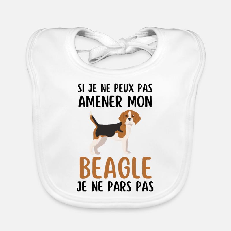 Race de chien beagle Bavoir bio Bébé