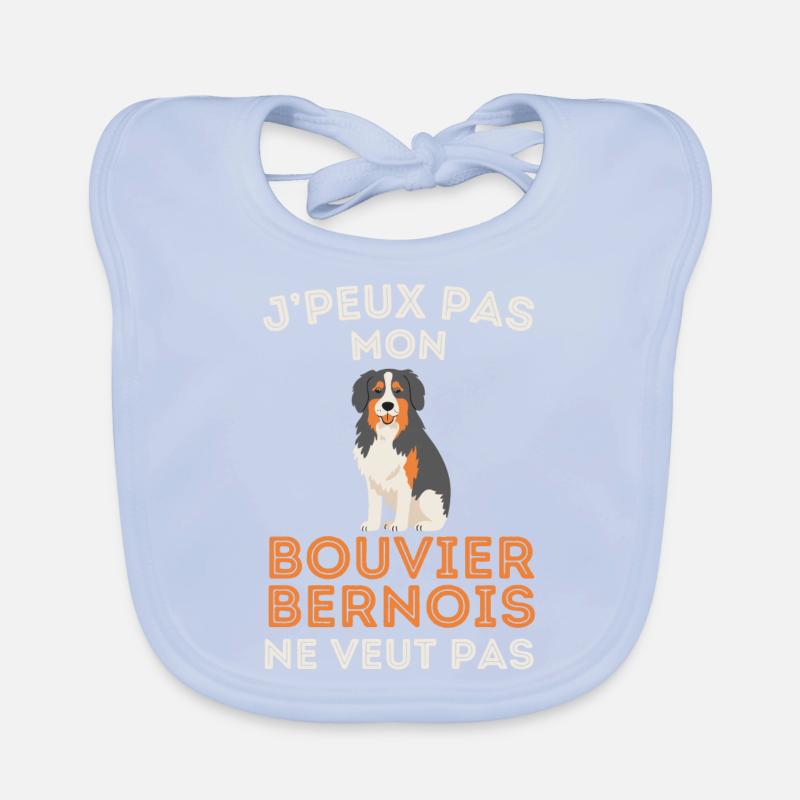 chien mignon bouvier bernois Bavoir bio Bébé