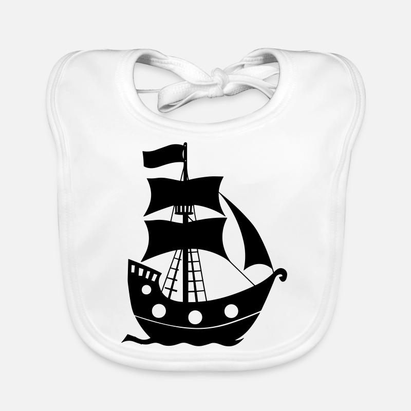 Bateau pirate Bavoir bio Bébé