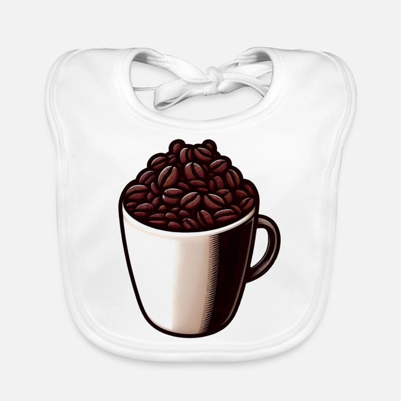 Kaffee Tee - Kaffeetasse - Tee Baby Bio-Lätzchen