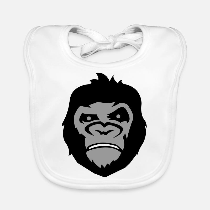gorilla face Baby Bio-Lätzchen