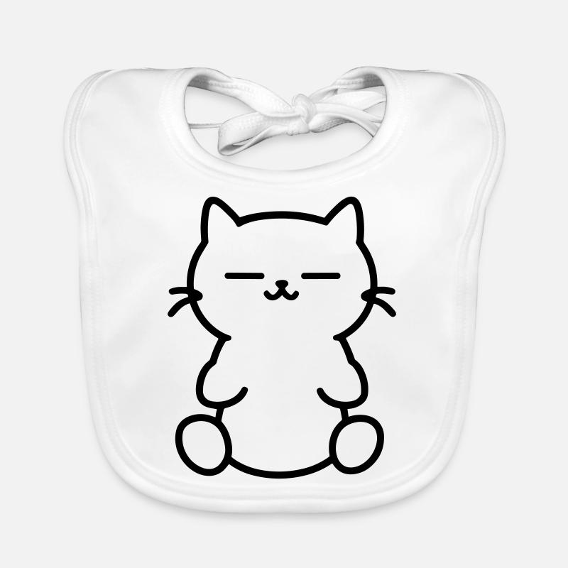 chaton Bavoir bio Bébé