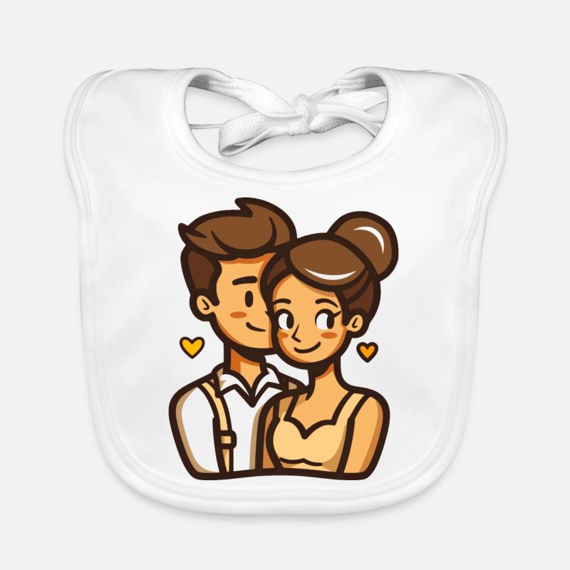 Amoureux Bavoir bio Bébé