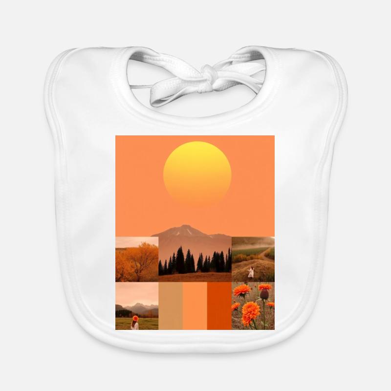 Sonnenuntergänge. Baby Bio-Lätzchen