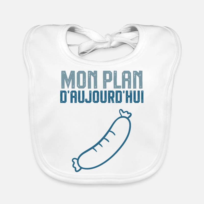 Mon plan d aujourd hui saucisson Bavoir bio Bébé