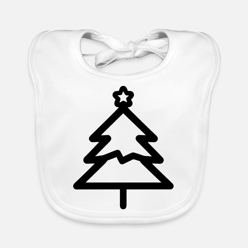 Weihnachtsbaum Baby Bio-Lätzchen
