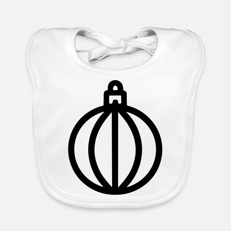 Weihnachtskugel Baby Bio-Lätzchen