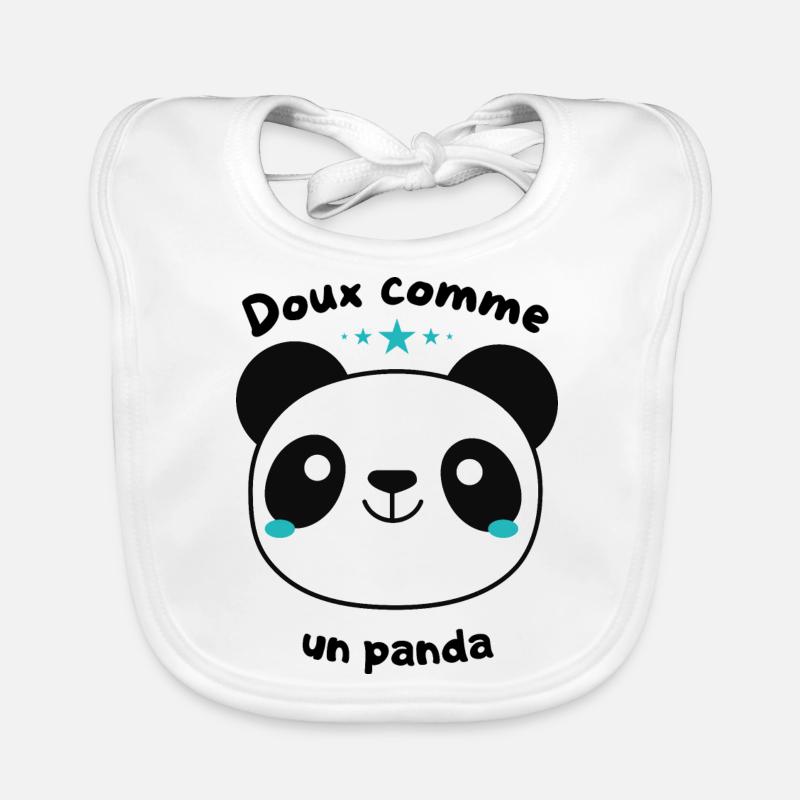 Doux comme un panda Bavoir bio Bébé