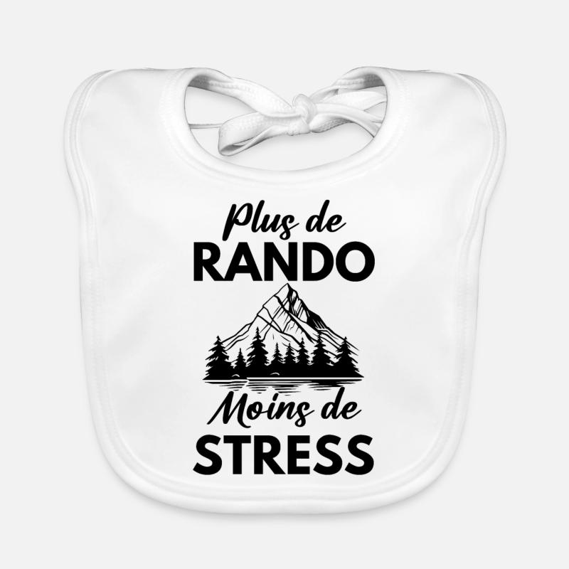 Plus de rando moins de stress Bavoir bio Bébé