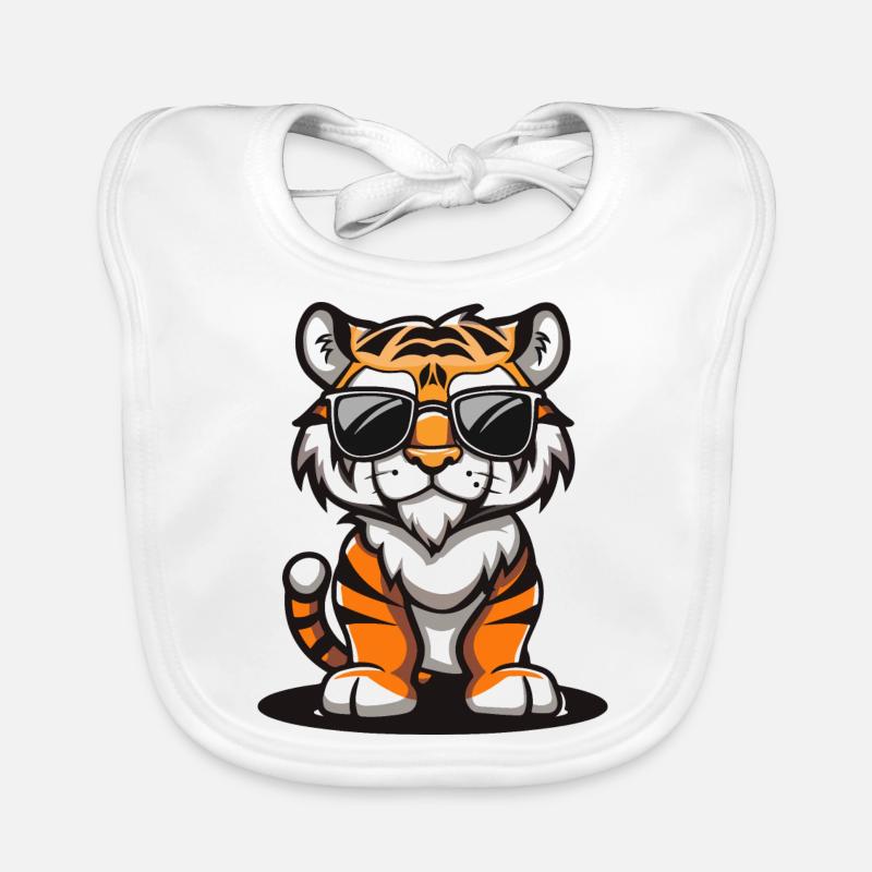 Tiger Comic Cool Baby Bio-Lätzchen