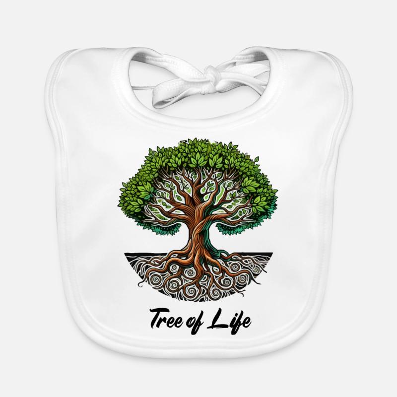 baum des lebens Baby Bio-Lätzchen