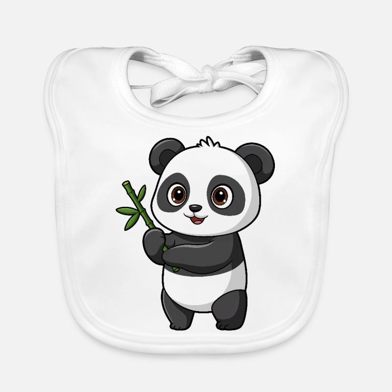 Panda Kawaii Ours Bavoir bio Bébé
