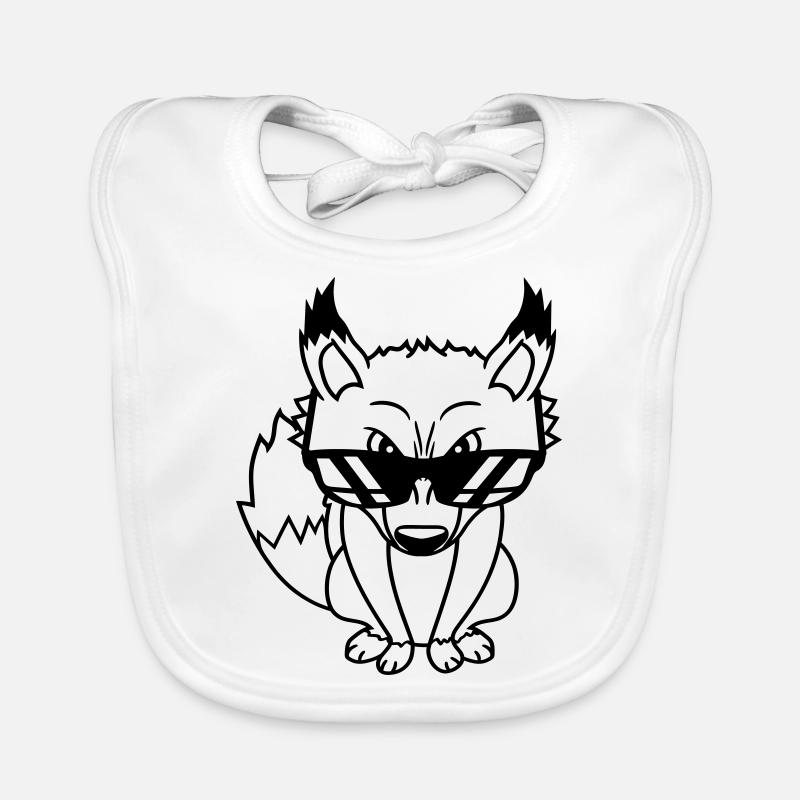 Renard Lunettes de soleil Cool Peeps High Evil Eye Fun Bavoir bio Bébé