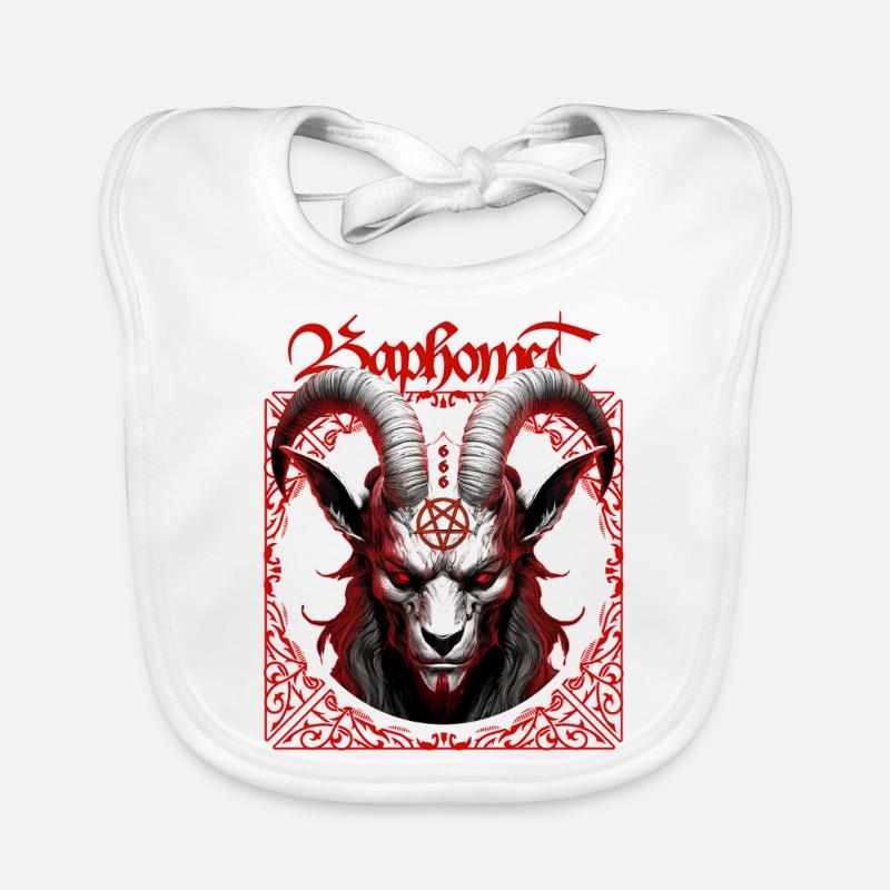 Baphomet Organic Baby Bibs