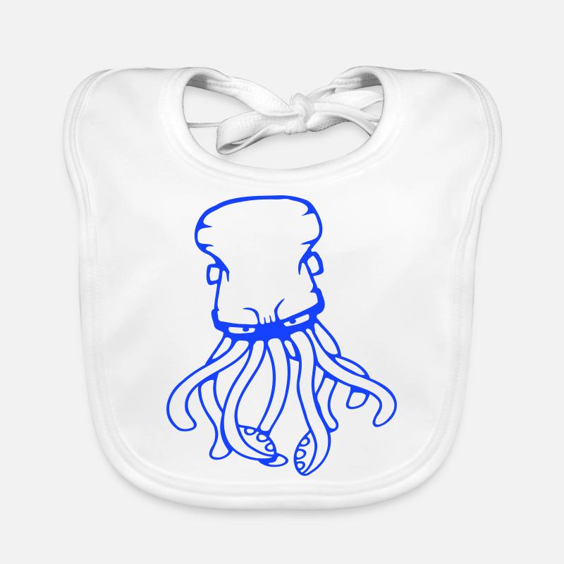 Pieuvre, Pieuvre, Pieuvre, Céphalopode, Calmar géant Bavoir bio Bébé