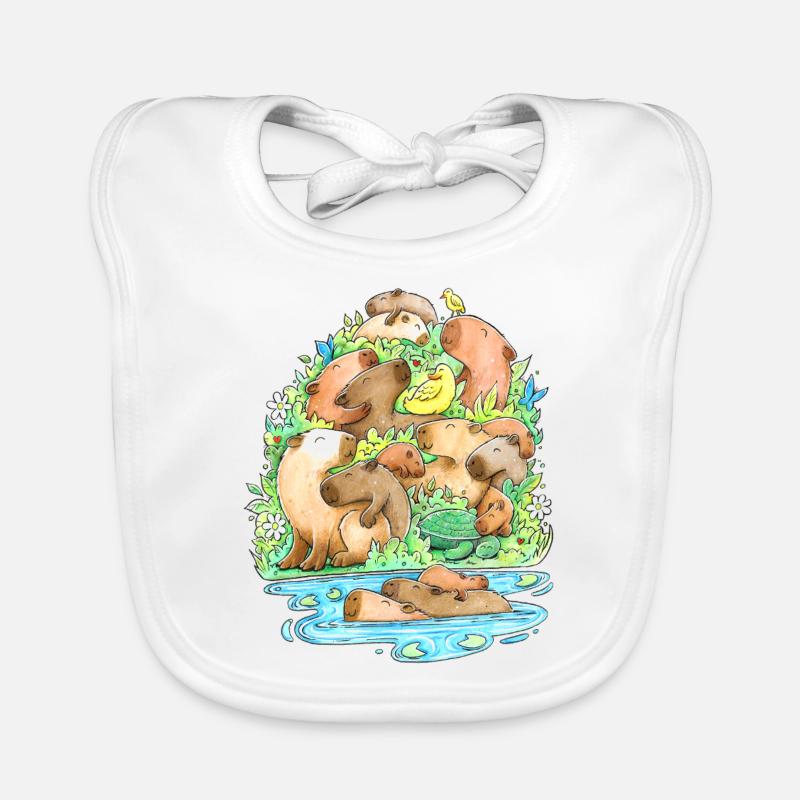 Capybara Baby Bio-Lätzchen