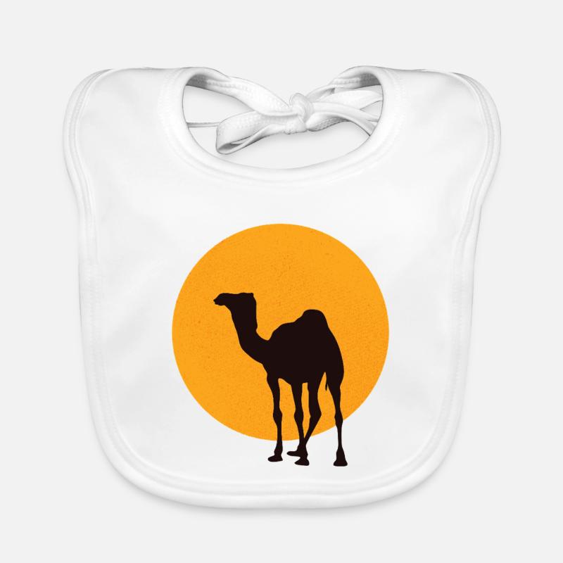 Dromedar Kamel Silhouette Baby Bio-Lätzchen