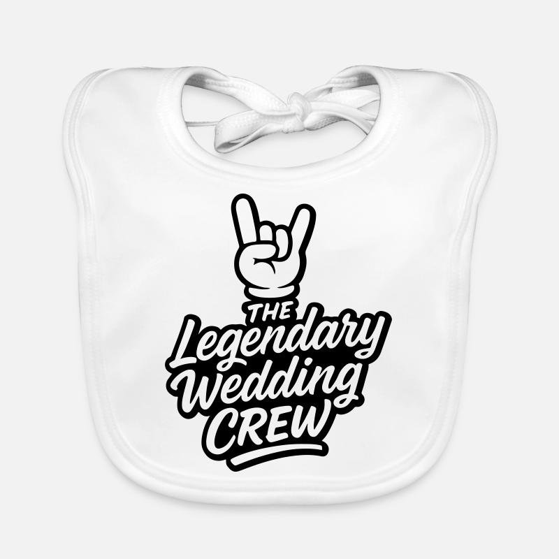 Wedding Crew Wedding Party Organic Baby Bibs