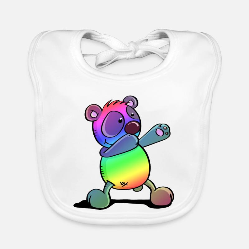 Colorful Panda - Dab Dance - Dabbing - Panda Organic Baby Bibs