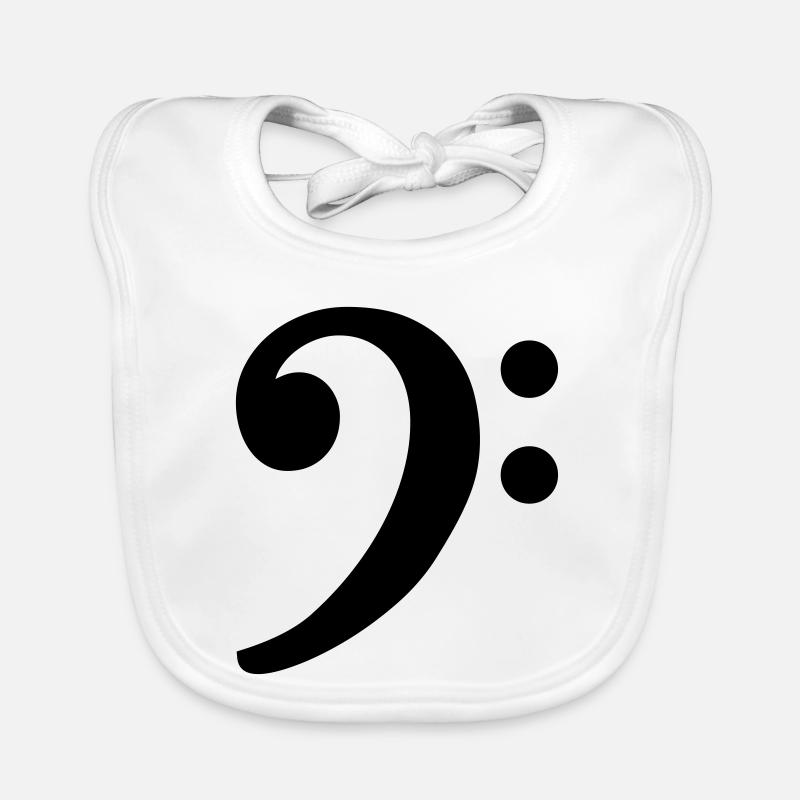 Clef basse Bavoir bio Bébé