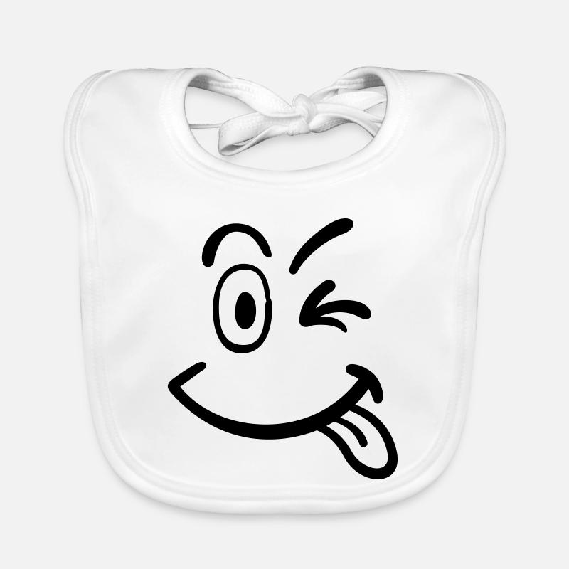 smiley Bavoir bio Bébé