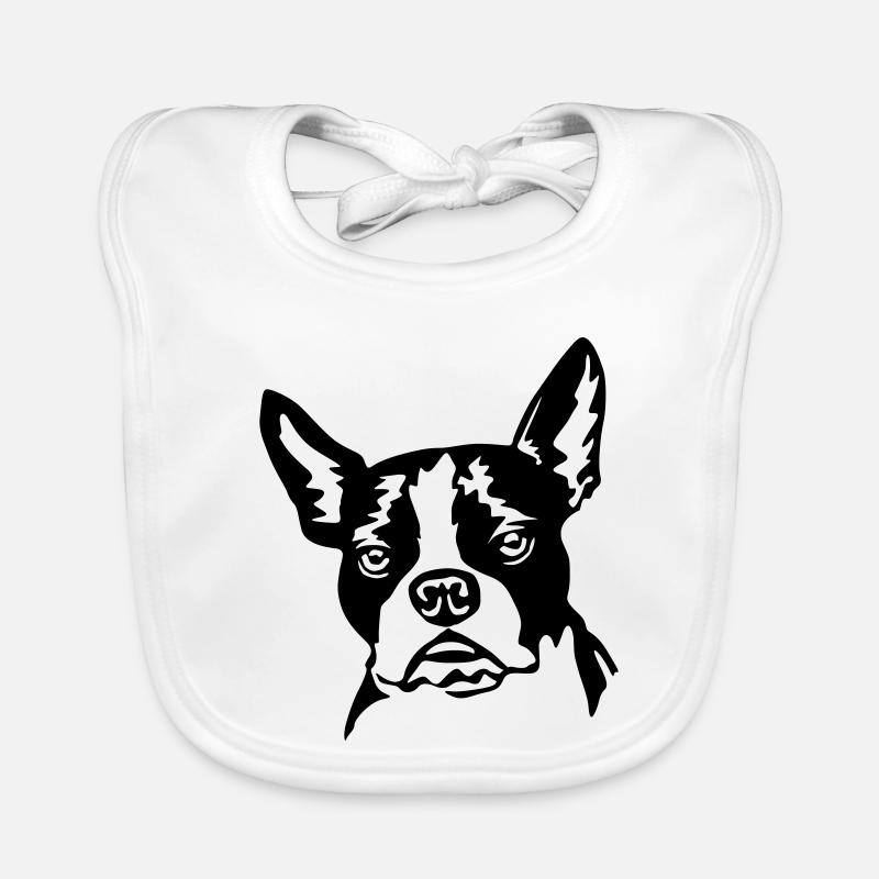 Boston Terrier Baby Bio-Lätzchen
