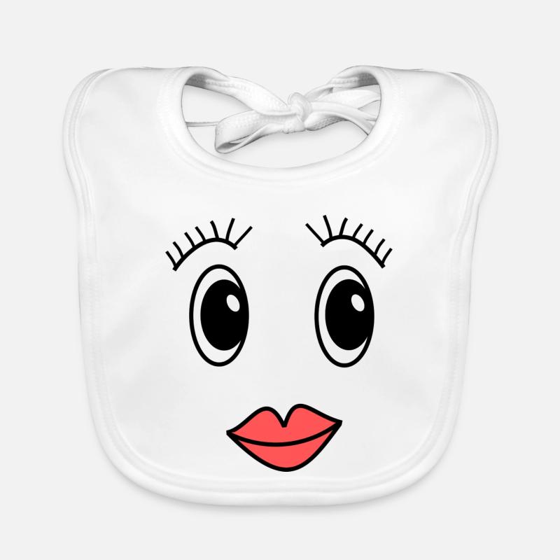 Visage Bavoir bio Bébé