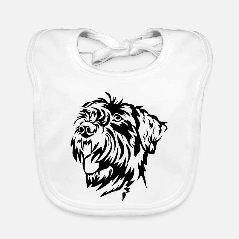 Tête de schnauzer géant Bavoir bio Bébé