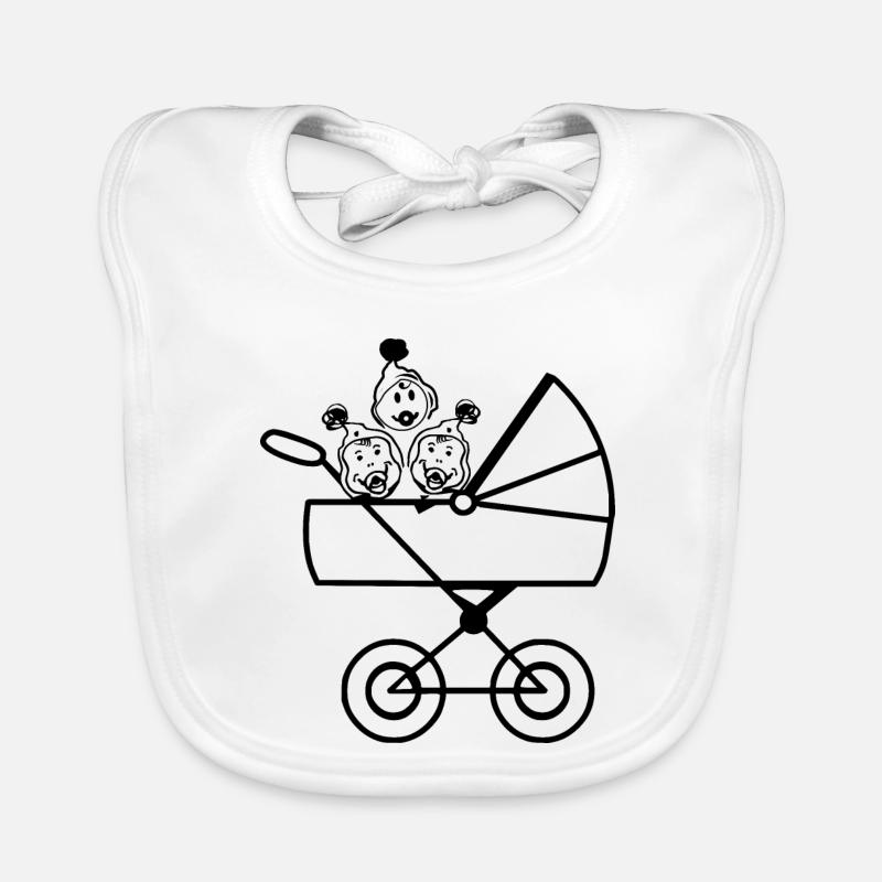Triplés Bébés Bavoir bio Bébé