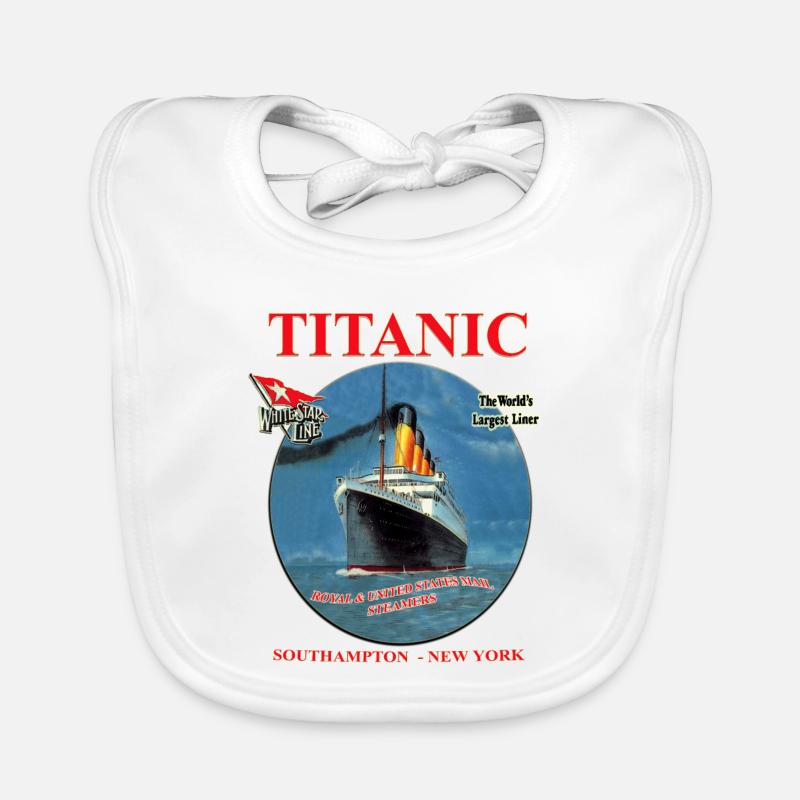 TITANIC CREATION Louis RUNEMBERG © Adagp - Bavoir bio Bébé - blanc