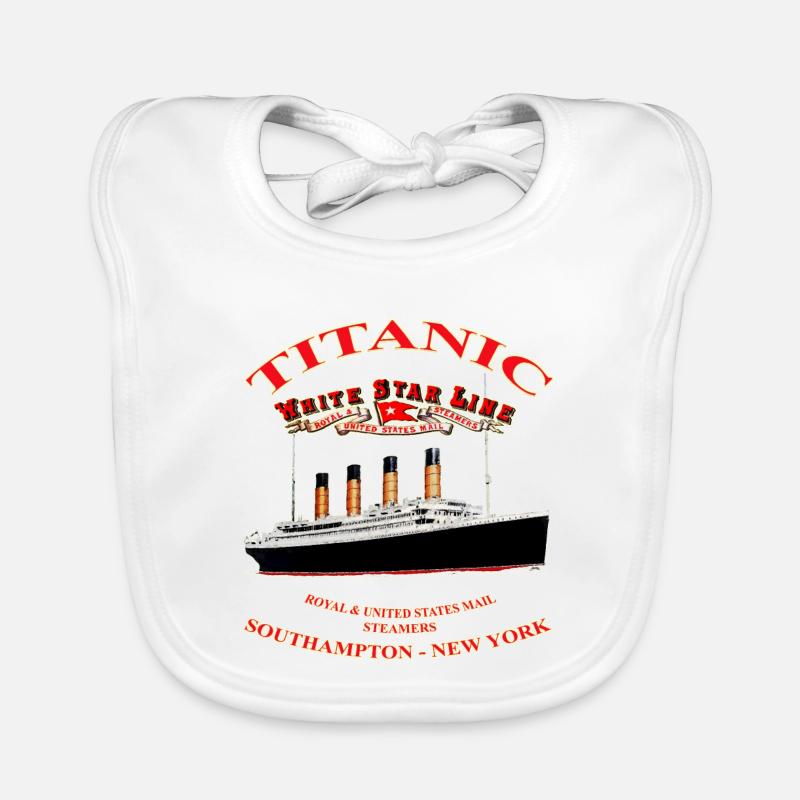 TITANIC LEGEND CREATION Louis RUNEMBERG © Adagp - Bavoir bio Bébé - blanc