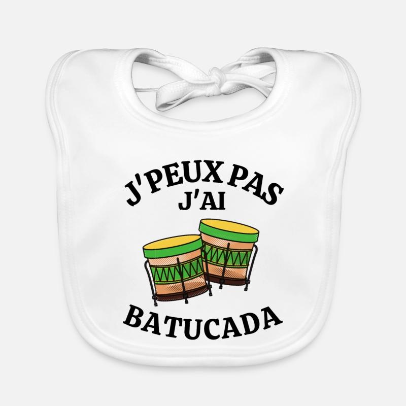 batucada, Brésil, carnaval de rio, samba Bavoir bio Bébé