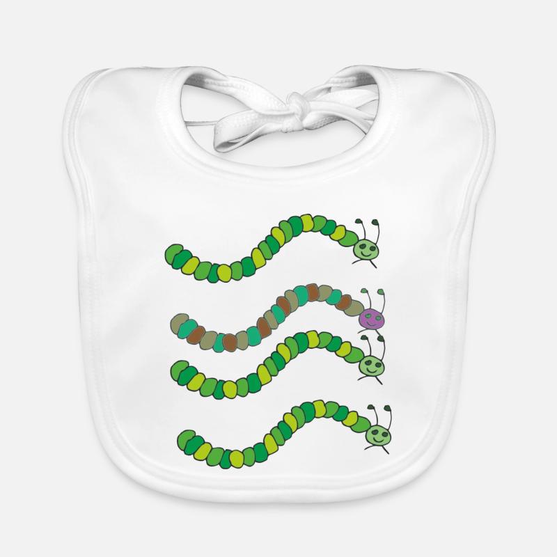 variété de chenille Bavoir bio Bébé