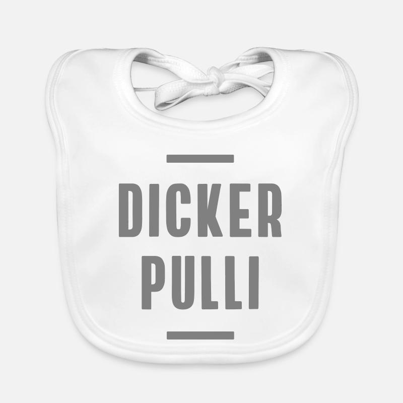 dicker pulli spruch humor statement schrift nonsen Baby Bio-Lätzchen