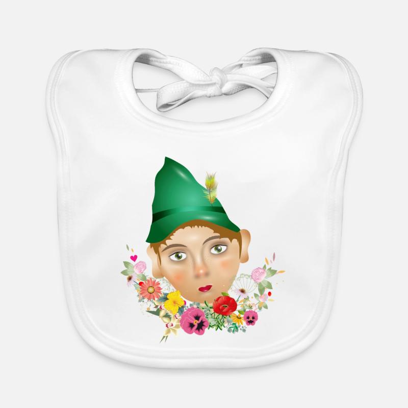 Der Seppel oder auch Seppl als Puppen Porträt Baby Bio-Lätzchen