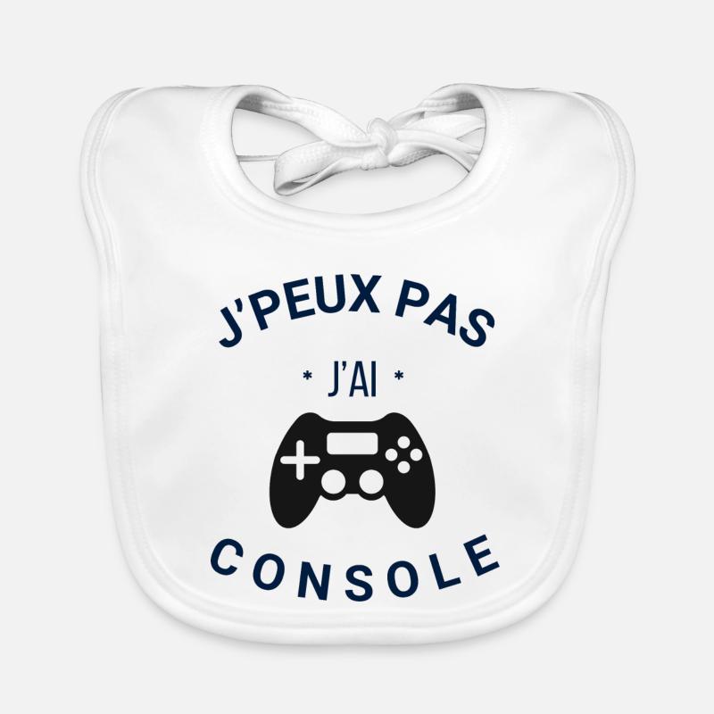 Je peux pas j'ai console Bavoir bio Bébé