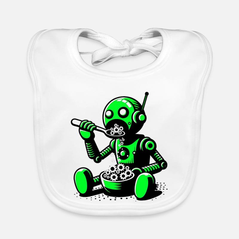 Robot extraterrestre extraterrestre Bavoir bio Bébé
