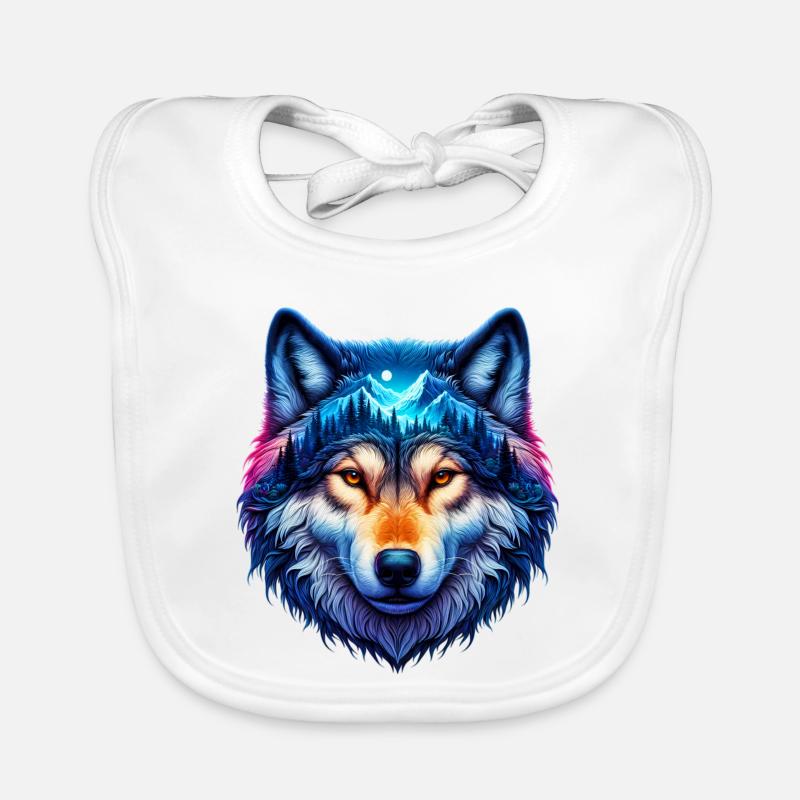 Loup Bavoir bio Bébé