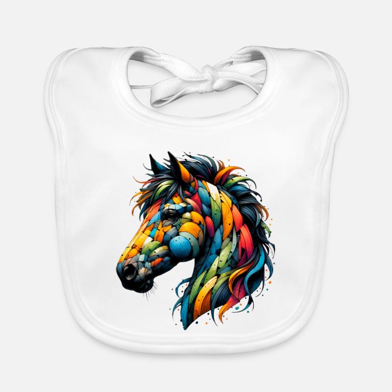 Cheval Bavoir bio Bébé