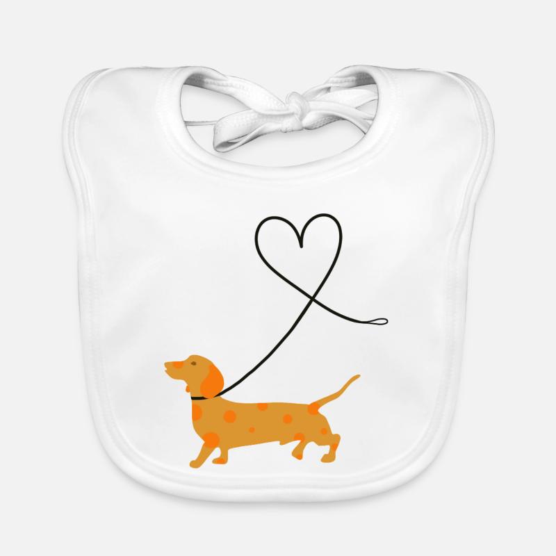 Dachshund Organic Baby Bibs